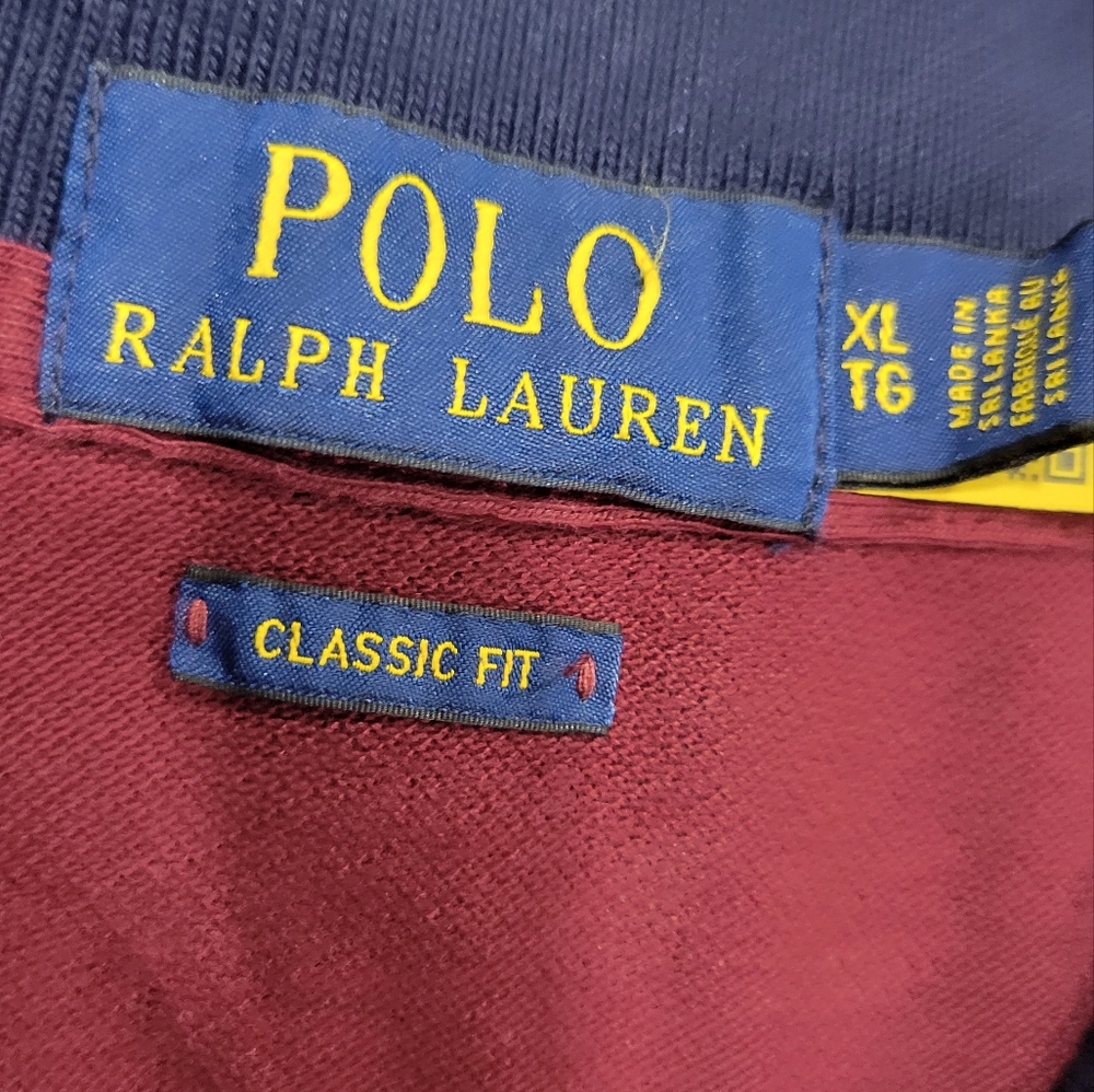 Polo Ralph Lauren Men's Slim Fit Big Gold Pony Logo Crest Mesh Polo Size XL - Picture 9 of 11